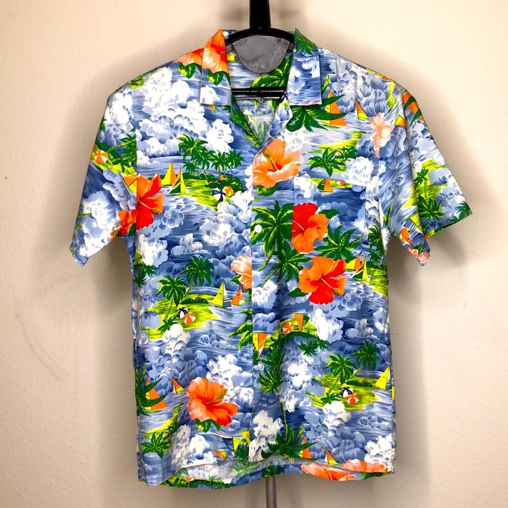 SZ S Authentic Hawaiian Button Down